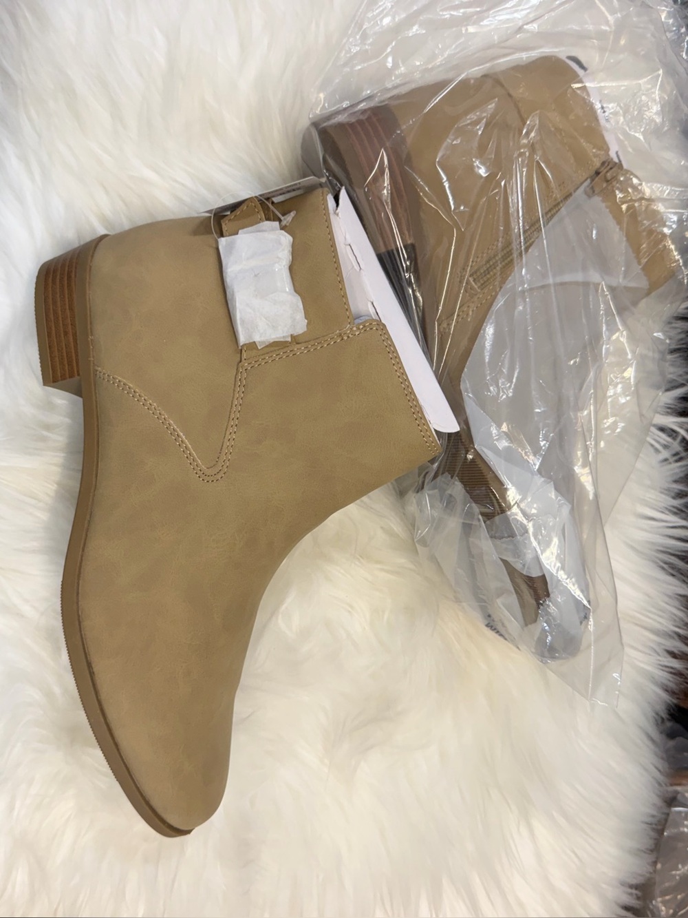St. John's Bay Taupe Chelsea Ankle Boots